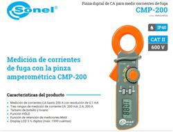 *PINZA 200 MA/200A CA 0,1MA P/FUGAS CMP-200