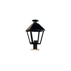 FAROL 29/P CON BASE PARA AMURAR EN PILAR DE HIERRO NEGRO E27 IP23 