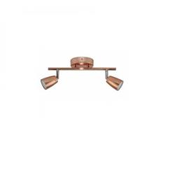 APLIQUE MOISES II 2LUCES LED COB INTEGRADO 10W 3000K COBRE 32.5CM DE LARGO
