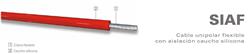 MTS.CABLE CAUCHO SILICONA 750V 1X2,50 MM