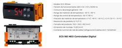 REG.TEMP. FRIO/CALOR -50/99°C c/NTC ECS-961NEO