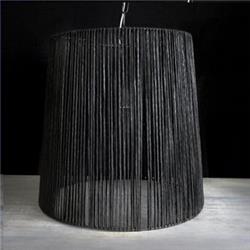 COLGANTE HIERRO EXTRA MEGA HILO PAPEL NEGRO E27