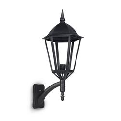 FAROL 70 ALUMINIO NEGRO CON MENSULA E27 IP23
