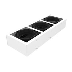 PLAFON BOX 3 LUCES AR111 BLANCO CON DOBLE MOVIMIENTO 