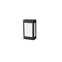 FAROL 130-01 ALUMINIO NEGRO 1 LUZ E27 IP44 250MM X 95MM X 155MM