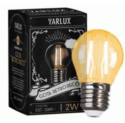 LAMPARA LED GOTA F/RECTO NARANJ. 2 W E27 NO DIMMER