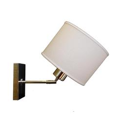 APLIQUE ALF NIQUEL PANTALLA DE LINO CON INTERRUPTOR 1 LUZ E27