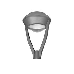 CABEZAL 4000 C/VISOR CURVO ALUMINIO E40 IP44 