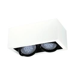 PLAFON MULTIS P BLANCO TEXTURADO 2 LUCES GU10 MOVILES