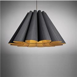 COLGANTE LORA EBANO 80CM DIAMETRO X 50CM DE ALTO E27