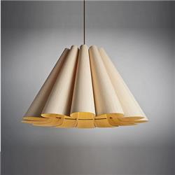 COLGANTE LORA 70CM DIAMETRO X 42CM DE ALTO E27 (WOODS)