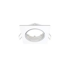 EMBUTIDO CUADRADO ZAMAK BLANCO GU10