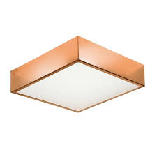 PLAFON BLOCK 915A COBRE 1 LUZ E27 15CM X 15CM X 5.