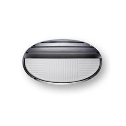 TORTUGA ELY-G ELIPTICA CON GRILLA NEGRA IP54 E27