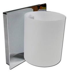 APLIQUE FUN CROMO CON VIDRIO OPAL 1 LUZ G9