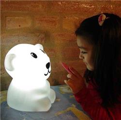 VELADOR OSO YUMI BLANCO E27 TRASLUCIDO
