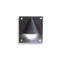EMBUTIDO DE PARED 2800 ALUMINIO NEGRO UNIDIRECCIONAL G9 IP44