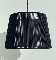 COLGANTE ANTONIA NEGRO 50CM DIAMETRO X 35CM DE ALTO  E27