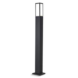FAROLA 2420/1000 ALUMINIO NEGRO E27 IP44
