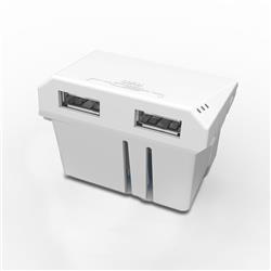 MODULO CARGADOR USB DOBLE 3.1A BLANCO 6960