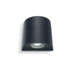 APLIQUE 1720 ALUMINIO NEGRO UNIDIRECCIONAL E27 IP43