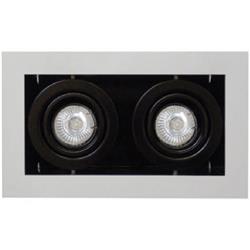 EMBUTIDO 10/2 BLANCO 2 DICROICAS GU10 50W