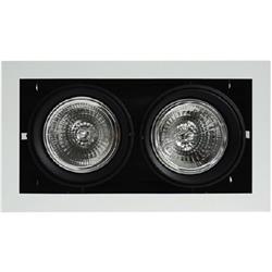 EMBUTIDO 30/2 BLANCO 2 LUCES AR111 360MM X 205MM