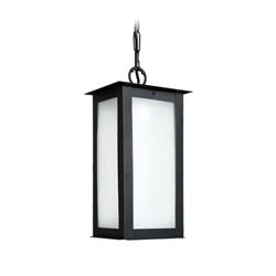 COLGANTE FAROL ORIENT NEGRO VIDRIO ESMERILADO E27 
