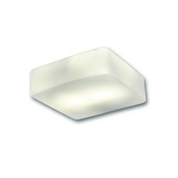 PLAFON CUBO OPAL SATINADO MX 6022 LED 24W 3000K 1760LM 29CM X 29CM