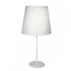 LAMPARA DE MESA LIV 7400 BLANCO PANTALLA LINO EGIPCIO E27