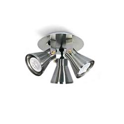 PLAFON GALIA ACERO 3LUCES GU10