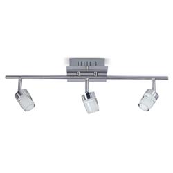 APLIQUE BREST 3 LUCES 3X5W NIQUEL VIDRIO