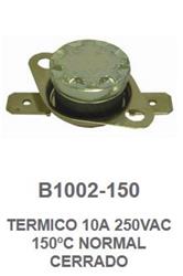 TERMOSTATO 10A 250VAC 150ºC NORMAL CERRADO