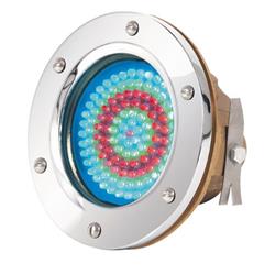 LUMINARIA MAR 36 AMURAR/ARO BRONCE CROMADO 12V IPX 8 CLASE III (SIN LAMPARA)