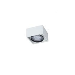 PLAFON BOX BLANCO TEXTURADO MOVIL 1 LUZ AR111