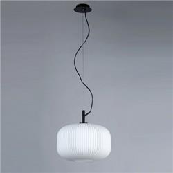 COLGANTE LIMA M VIDRIO ACANALADO OPAL SATINADO E27