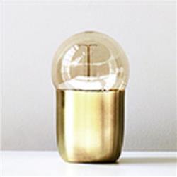 LAMPARA DE MESA NUC ORO SATIN CON LAMPARA ANTIQUE 