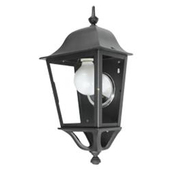 MEDIO FAROL 9621-02 ALUMINIO NEGRO E27 250MM X 510MM