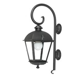 FAROL 9908-02 ALUMINIO NEGRO CON MENSULA E27 750MM X 250MM X 370MM