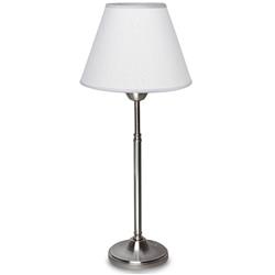 LAMPARA DE MESA DOLLY PLATIL CON PANTALLA CONICA BLANCA 1 LUZ E27