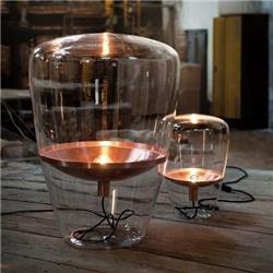 LAMPARA DE MESA VIENA CROMO 1 LUZ E27 30CM DIAMETR