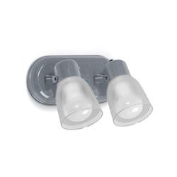 APLIQUE LUJAN ACERO 2LUCES E27