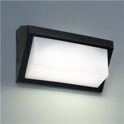 APLIQUE 4313 NEGRO 1L CON VISERA IP44 E27 