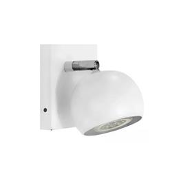 APLIQUE GOL BLANCO 1 LUZ CON INTERRUPTOR GU10