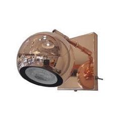 APLIQUE GOL COBRE 1 LUZ CON INTERRUPTOR GU10 