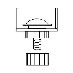 SOPORTE MECANICO MP7 PARA LUMINARIA PESADA BLANCO