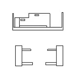 ALIMENTADOR DE CENTRO BLANCO + DOS TERMINALES DE R