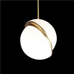 COLGANTE MALAGA BRONCE CON TULIPA OPAL 1 LUZ E27 30CM Ø