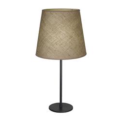 LAMPARA DE MESA LIV 7400 NEGRO PANTALLA CAÑAMO