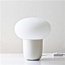 LAMPARA DE MESA LUMUNA M64 BLANCA CON TULIPA DE VIDRIO OPAL SATINADA E27